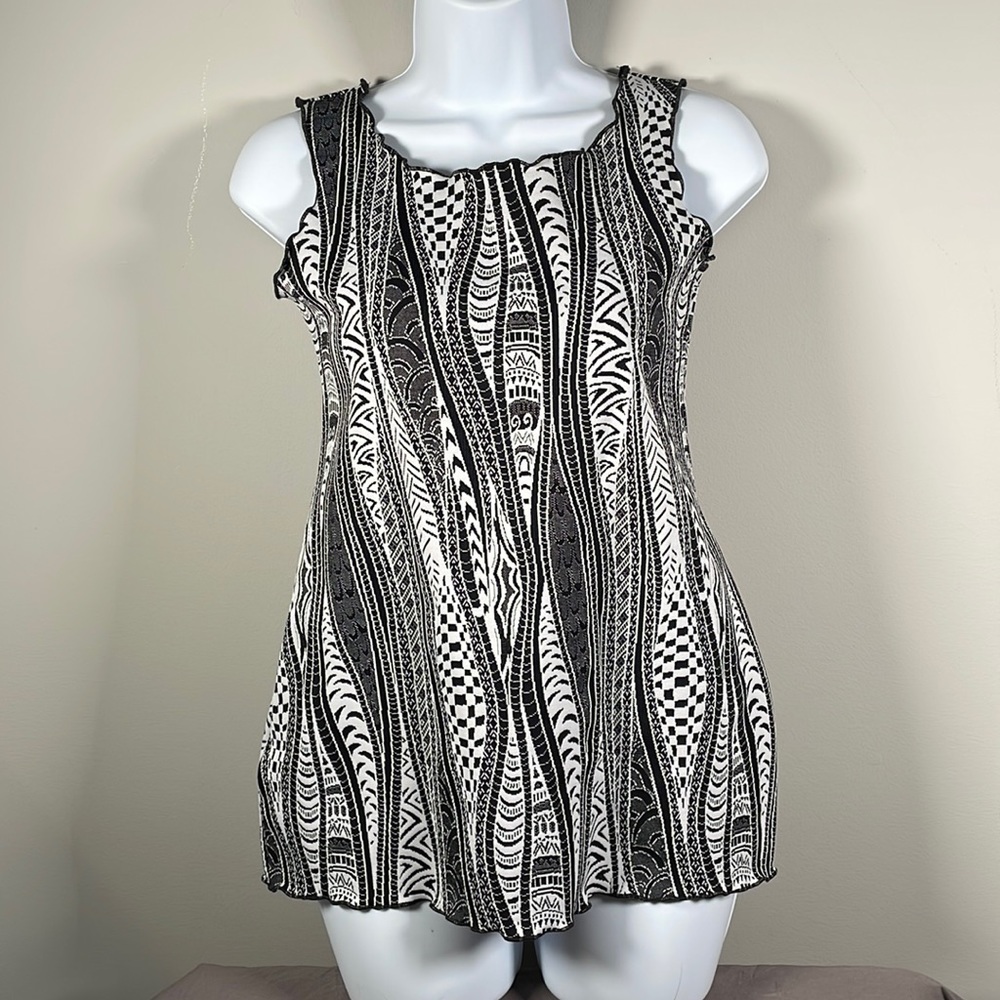 Haystacks thick stretchy material S-M Tank Top long